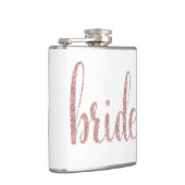 Roos goudbridekolf, glitter font heupfles (Rechts)