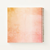 Roos goudbrij rustige marmernaam notitieboek (Achterkant)