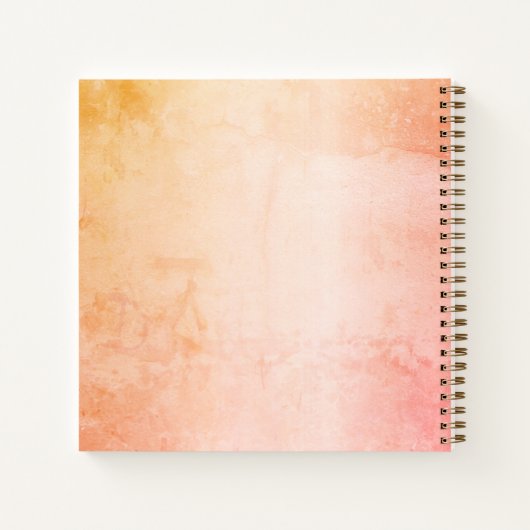 Roos goudbrij rustige marmernaam notitieboek (Achterkant)