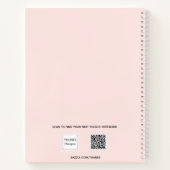 Roos goudbrij schoolwerk typografie notitieboek (Achterkant)