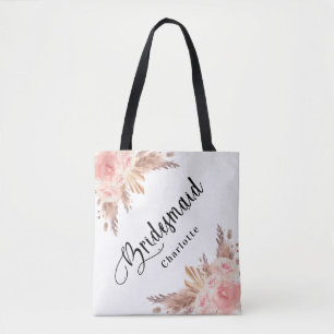 Roos goudbruidebruidsbruidebruinkoolzaad tote bag