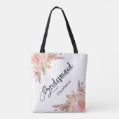Roos goudbruidebruidsbruidebruinkoolzaad tote bag (Achterkant)