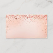 Roos goudbruin baby shower informatiekaartje (Achterkant)