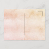 Roos goudbruin, bijtende zonnebloempitter uitnodiging briefkaart (Achterkant)