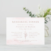 Roos goudbruin, eenvoudig botanische bladeren, rep kaart (Staand voorkant)