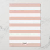 Roos goudbruin en bruinbruidjes folie feestdagenkaart (Achterkant)