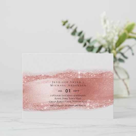 Roos goudbruine Folie (Staand voorkant)