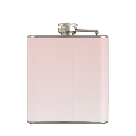 Roos goudbruine roemeense bloemen monogram heupfles (Achterkant)