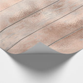 Roos goudbruinkoolbridkleurig  cadeaupapier (Hoek)