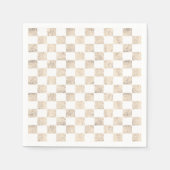 Roos goudcontroleleidingspatroon servetbanden servet (Voorkant)