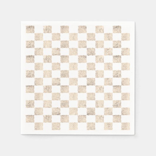 Roos goudcontroleleidingspatroon servetbanden servet (Voorkant)