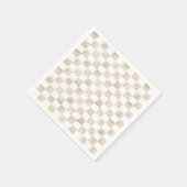 Roos goudcontroleleidingspatroon servetbanden servet (Hoek)