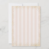 Roos goudelegantie, zoete zestien uitnodiging (Achterkant)