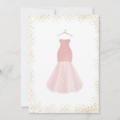 Roos goudelegantie, zoete zestien uitnodiging (Achterkant)