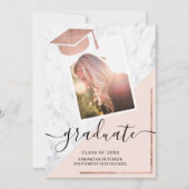 Roos gouden afstuderen afstuderen kaart (Voorkant)