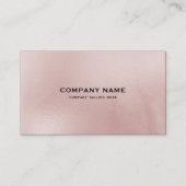 Roos-gouden alcoholinkt achtergrond visitekaartje (Voorkant)