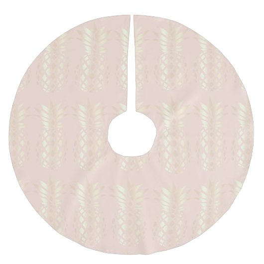  roos gouden anananas & zwarte roze kerstboom rok (Voorkant)