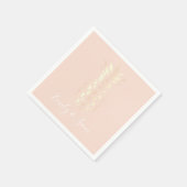  roos gouden anananas & zwarte roze servet (Hoek)