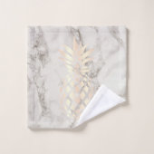  roos gouden anananassegels van koper bad handdoek (Wasdoekje)