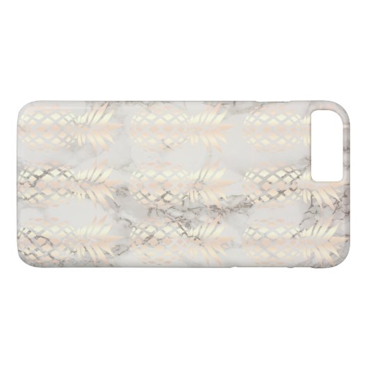 roos gouden anananassegels van koper Case-Mate iPhone case (Achterkant (Horizontaal))