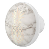  roos gouden anananassegels van koper keramische knop (Rechts)