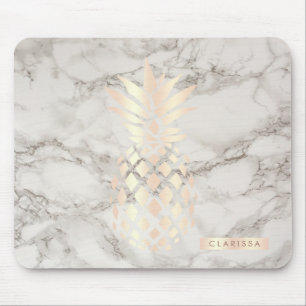 roos gouden anananassegels van koper muismat