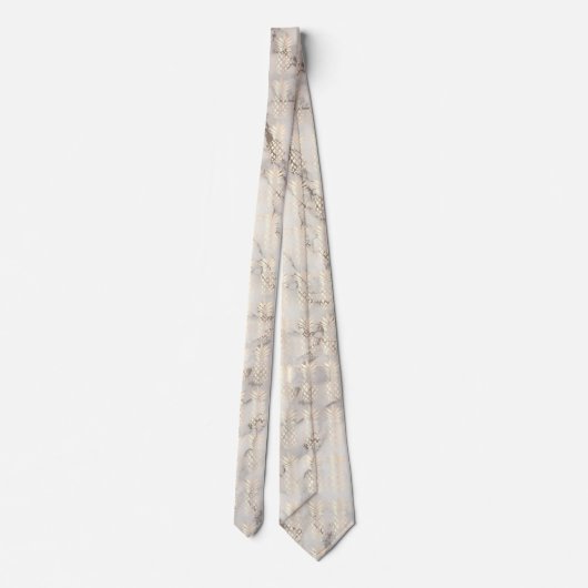  roos gouden anananassegels van koper stropdas (Achterkant)