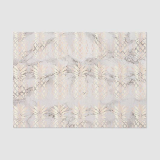 roos gouden anananassegels van koper tissuepapier (Voorkant)