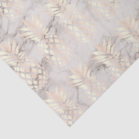 roos gouden anananassegels van koper tissuepapier (Detail)