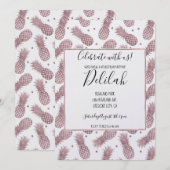 Roos gouden anananassen kaart (Voorkant / Achterkant)