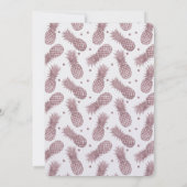 Roos gouden anananassen kaart (Achterkant)