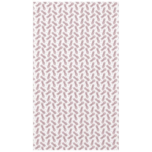 Roos gouden anananassen tafelkleed (Voorkant)