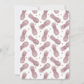 Roos gouden ananas Baby shower Kaart (Voorkant)