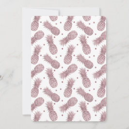 Roos gouden ananas Baby shower Kaart