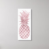 Roos gouden ananas canvas afdruk (Voorkant)