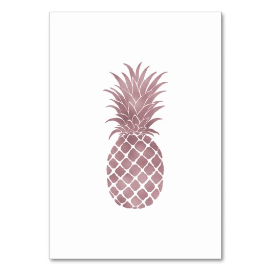 Roos gouden ananas kaart (Achterkant)