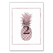 Roos gouden ananas kaart (Voorkant)