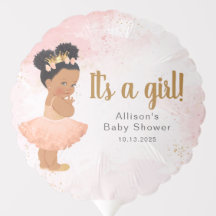 Roos gouden baby prinses Het is een meisjesballon