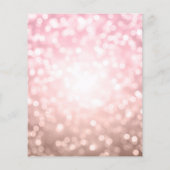 Roos Gouden Ballon Glitter 90ste Verjaardag Uitnod Flyer (Achterkant)