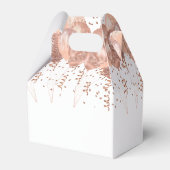 Roos gouden ballonnen dank u 30ste verjaardagsfees bedankdoosjes (Achterkant)