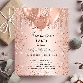 Roos gouden ballonnen met maatverdeling