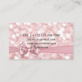 Roos gouden ballonnen Moderne Visitekaartje (Achterkant)