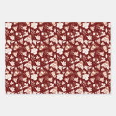 Roos gouden bijen en bloemen inpakpapier vel (Voorkant 3)