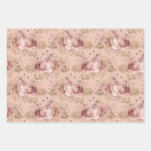 Roos gouden bijen en Floral Inpakpapier Vel (Voorkant 3)