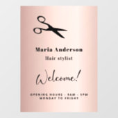Roos gouden blauwe haarstylist openingstijden welk raamsticker (Vel)