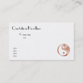 Roos gouden blik in yang visitekaartje (Achterkant)