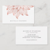  Roos Gouden Bloem Mandala Chic Visitekaartje (Voorkant / Achterkant)