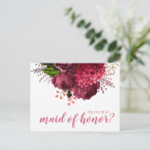 Roos gouden bloem zal je mijn eerwraak zijn uitnodiging briefkaart (Staand voorkant)