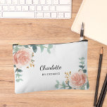 Roos gouden bloemen bruidsmeisje etui<br><div class="desc">Een witte achtergrond. Versierd met waterkleurige rozen gouden rozen,  eucalyptusgroen en gouden takjes. Personaliseer en voeg de naam van uw bruidsmeisje toe.</div>