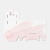 Roos gouden blush altijd en voor altijd script bru bedankdoosjes (Uitgevouwen)